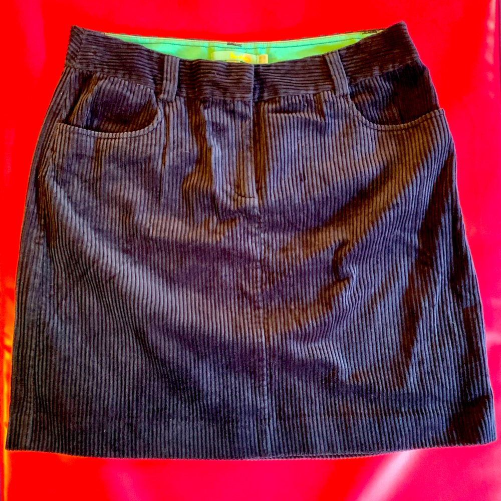 Boden wide wale corduroy skirt